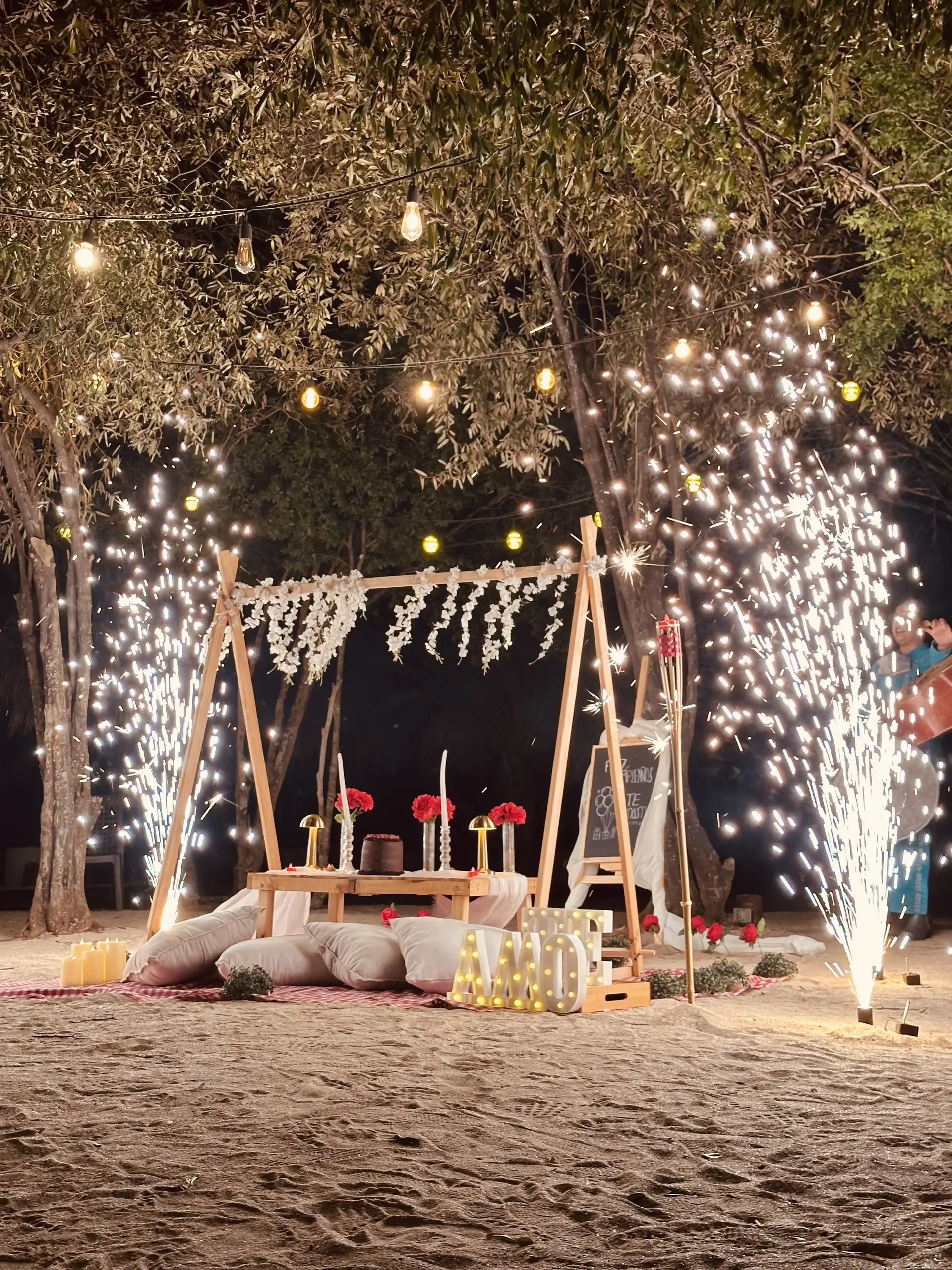 Luxury outdoor event background